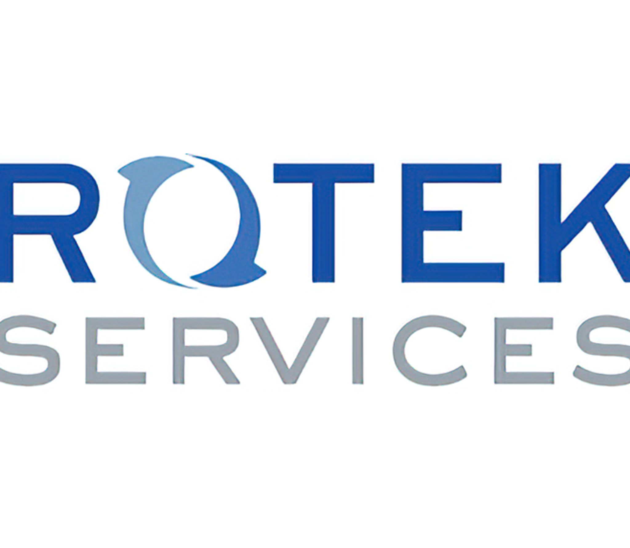 Logo Rotek Services en lettres bleues et grises
