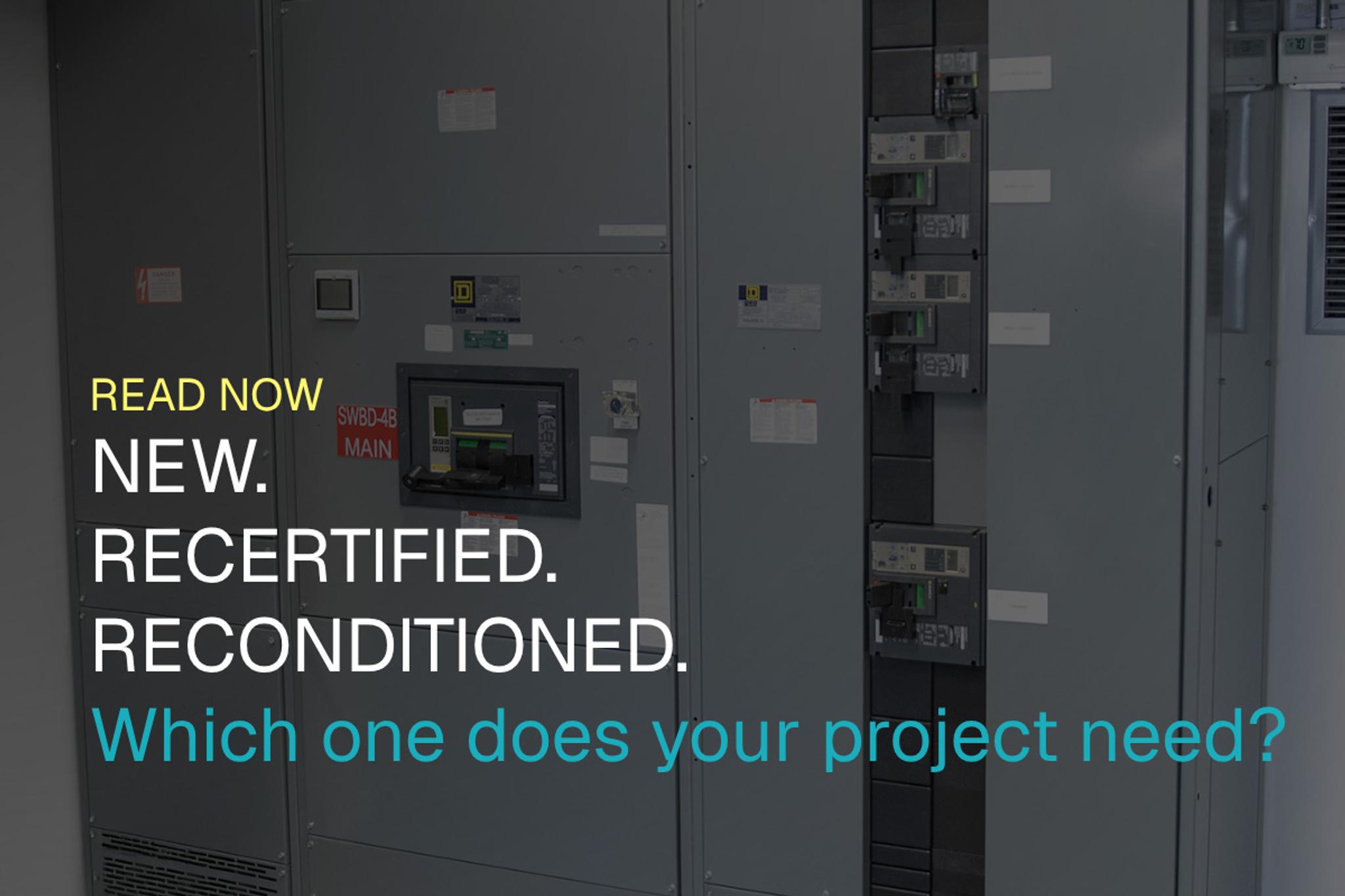 Reconditioned UL891 switchboard for industrial applications
