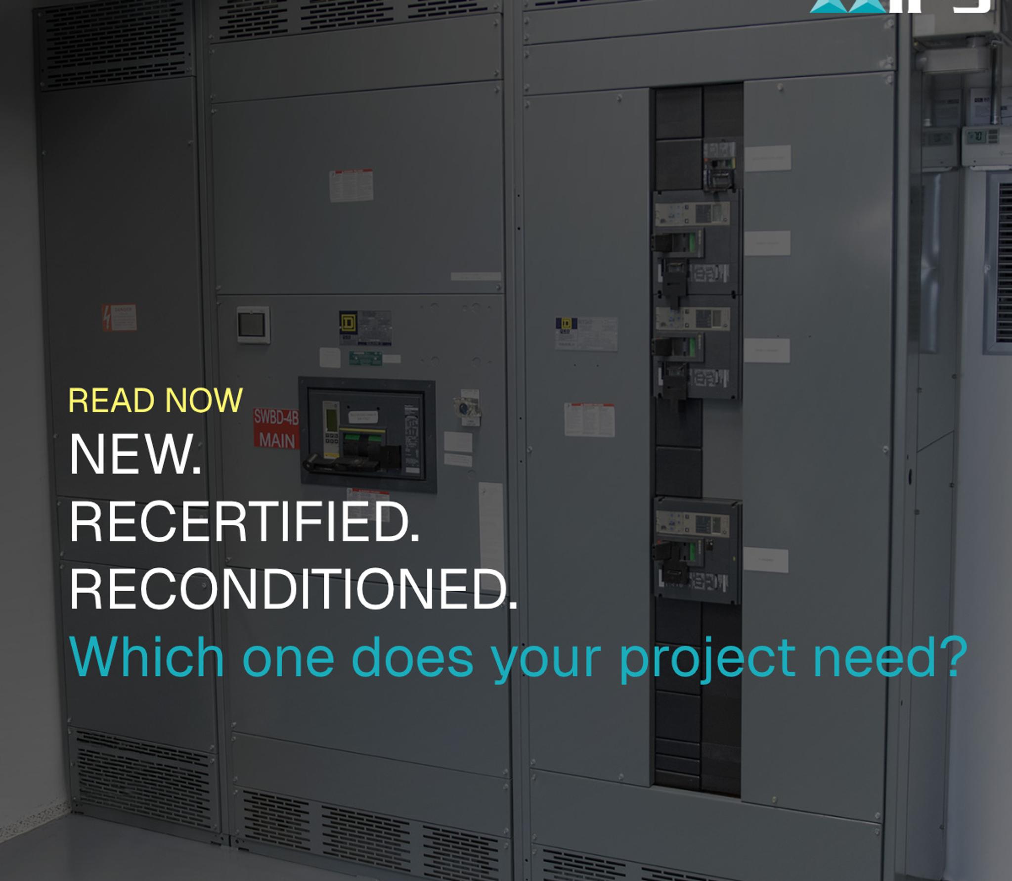 Reconditioned UL891 switchboard for industrial applications