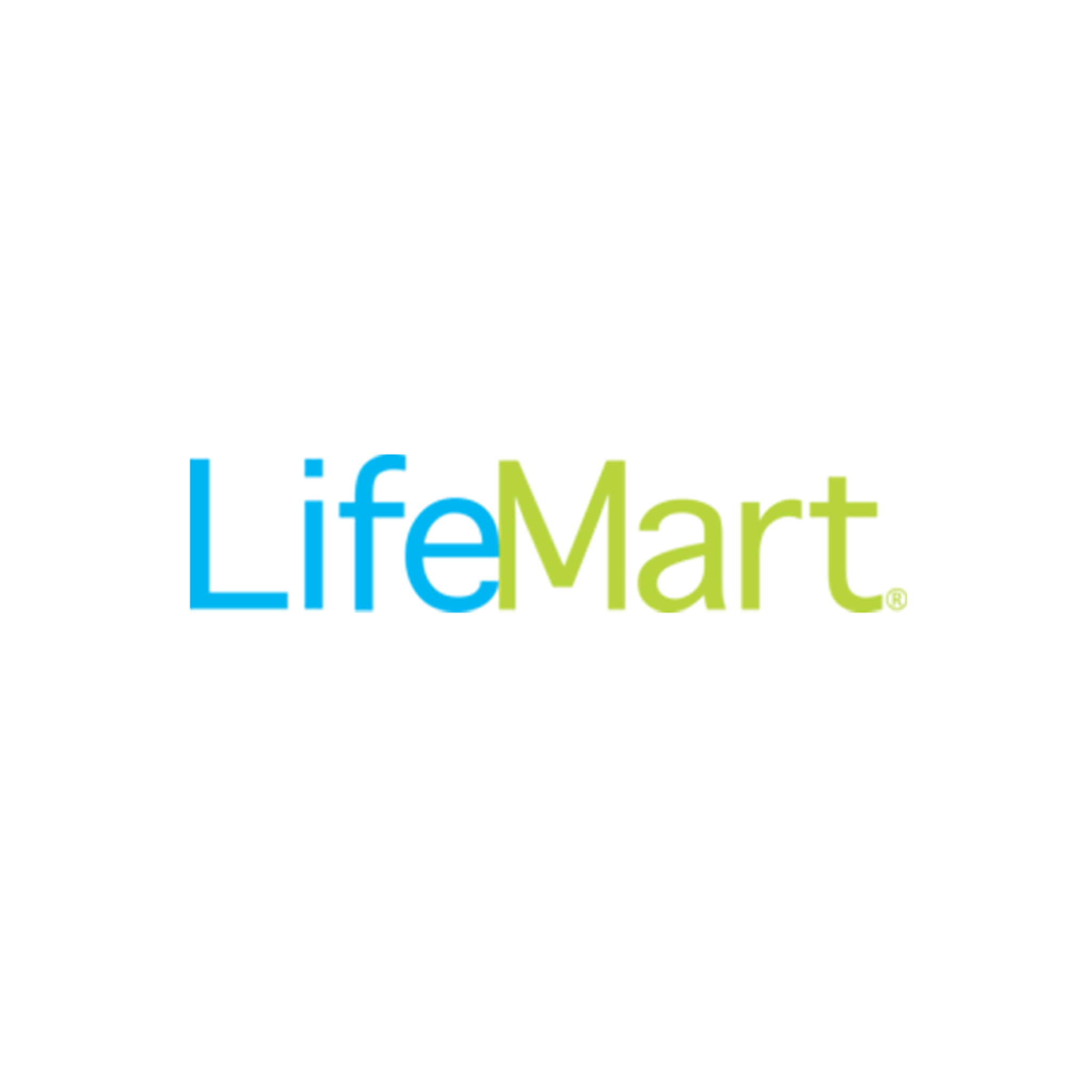 LifeMart logo in blue and green text
