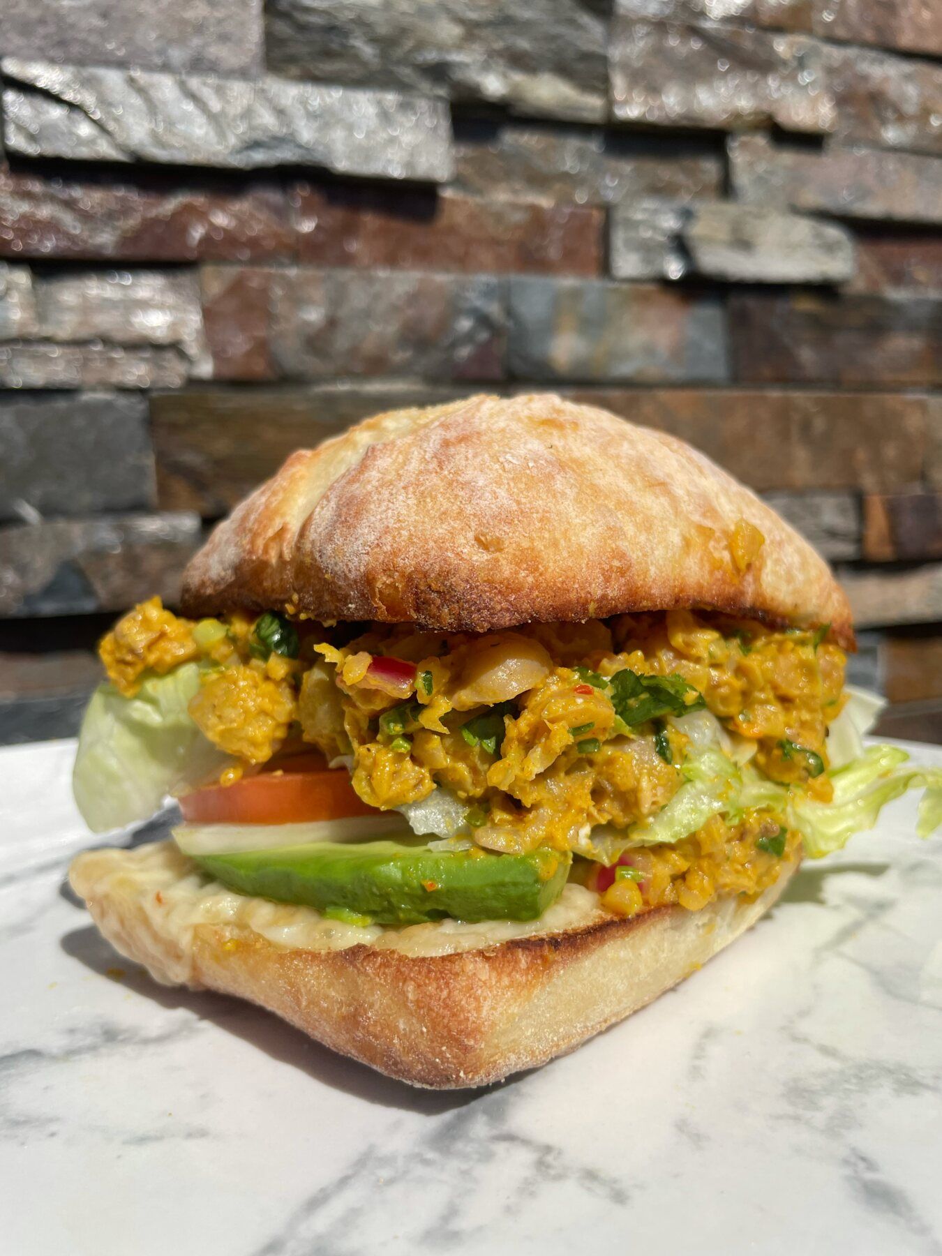Curried Chickpea Salad Sandwich