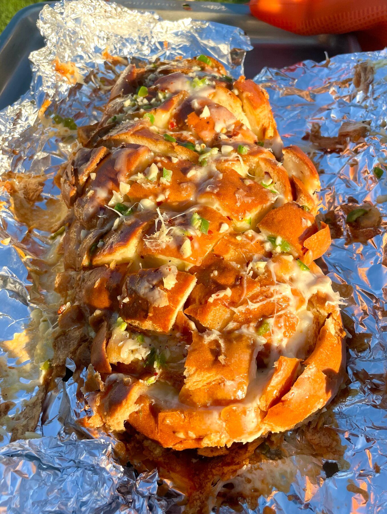 Spicy Cheesy Pull Apart Bread