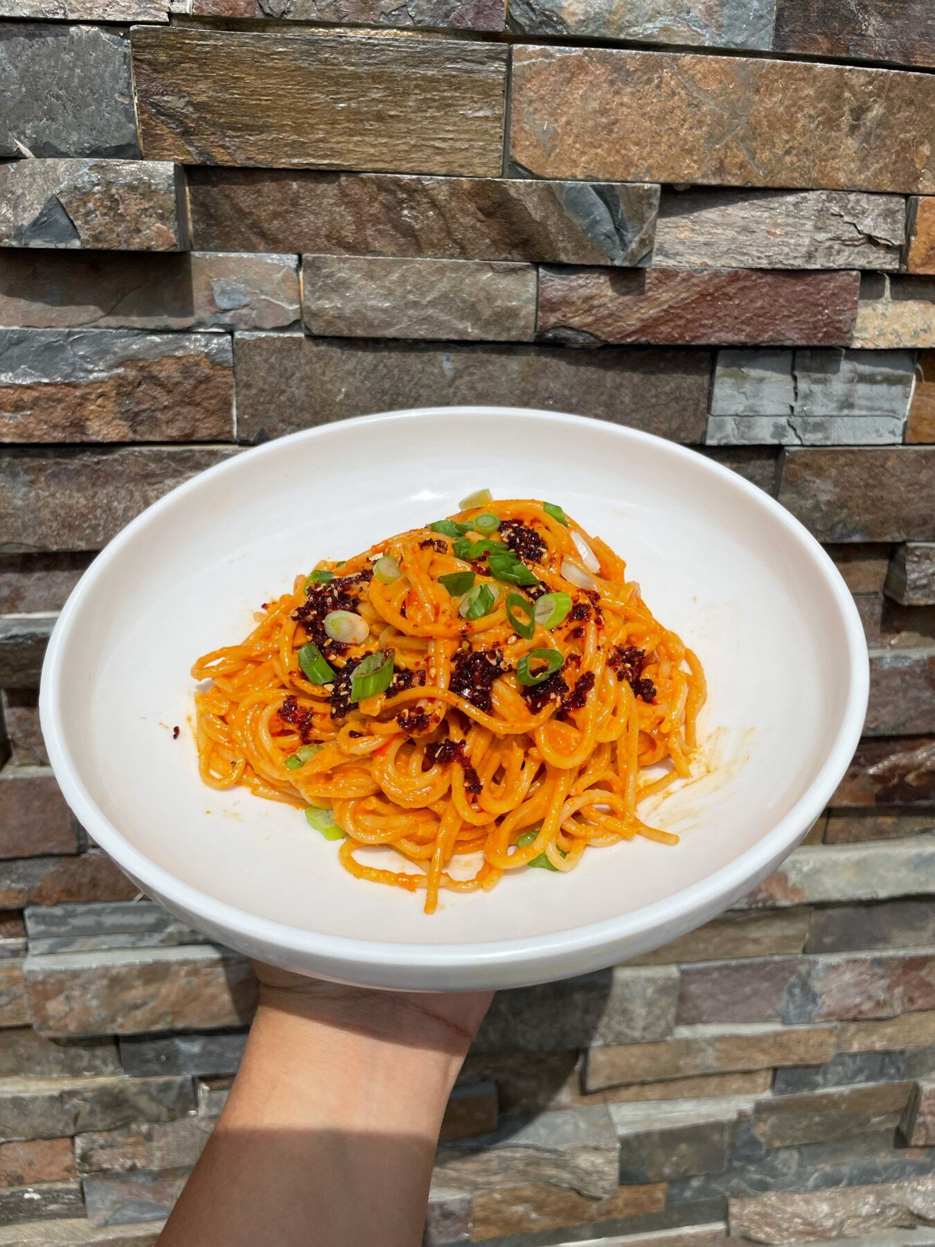 Creamy Gochujang Spaghetti