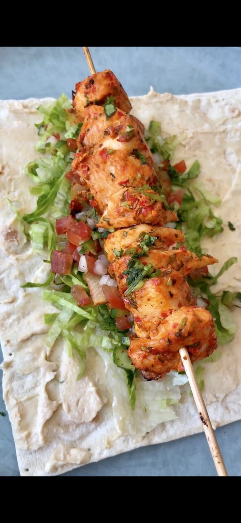 Harissa Chicken Skewers