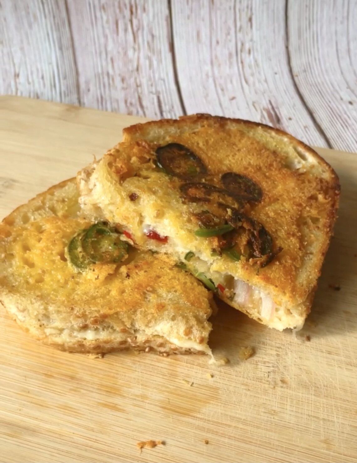 Sweet and Spicy Grilled Cheese