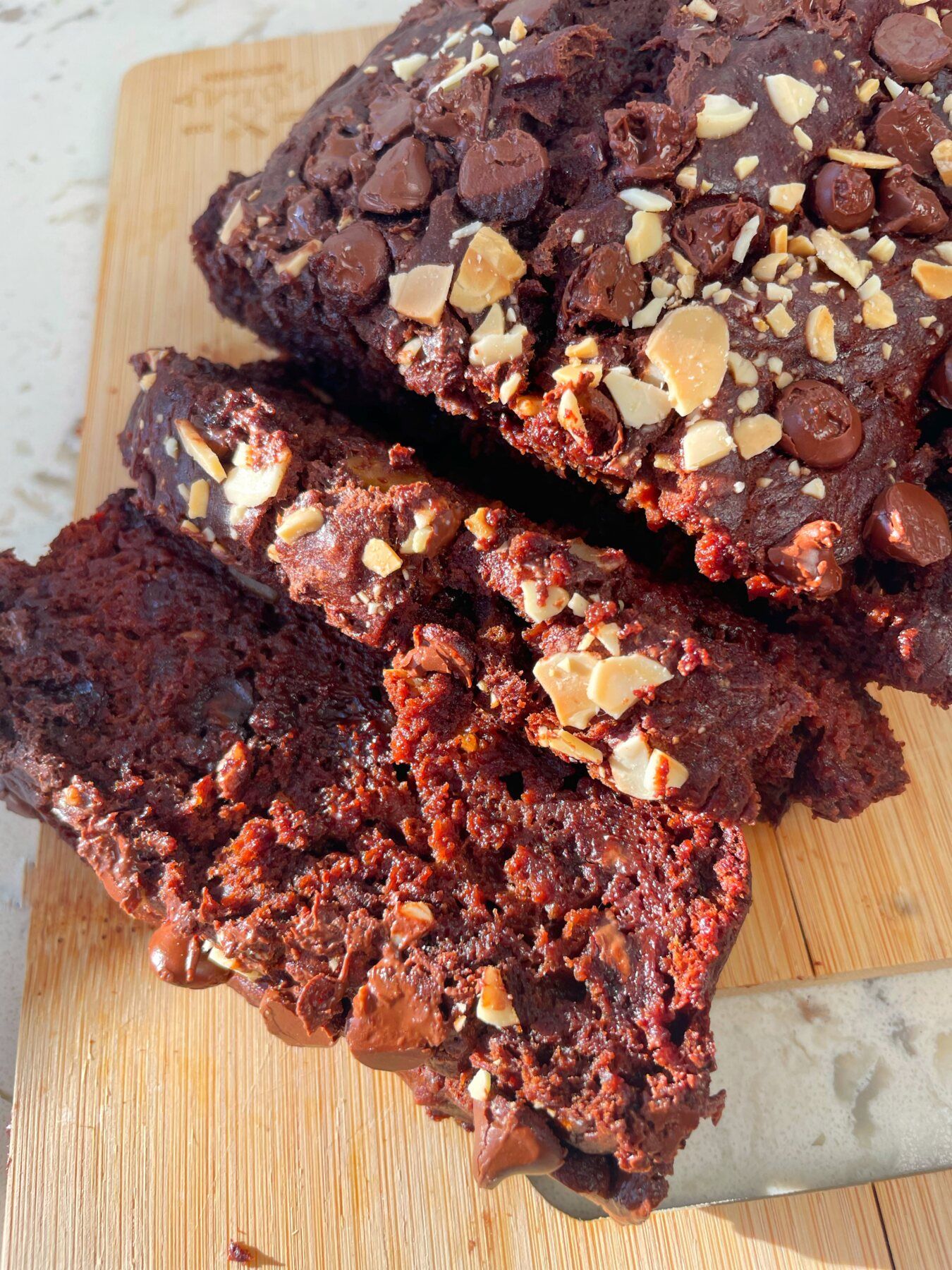 Double Chocolate & Almond Banana Bread