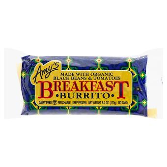 Amy's Kitchen Inc., BREAKFAST BURRITO MADE WITH ORGANIC BLACK BEANS & TOMATOES, barcode: 0042272000722, has 0 potentially harmful, 2 questionable, and
    0 added sugar ingredients.