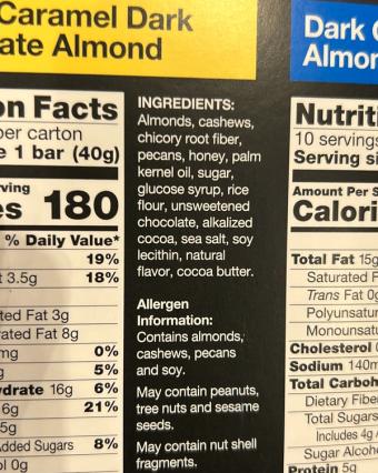 Kind, Kind Nuts & Spices, barcode: 0602652249020, has 0 potentially harmful, 4 questionable, and
    3 added sugar ingredients.