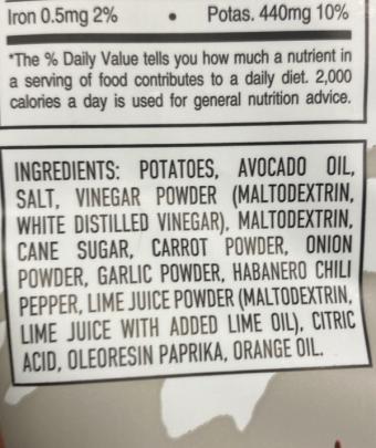 Boulder Canyon, Boulder batch, barcode: 0708163275647, has 1 potentially harmful, 1 questionable, and
    1 added sugar ingredients.