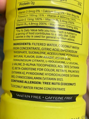 Prime, Prime Lemonade, barcode: 0810116121557, has 2 potentially harmful, 5 questionable, and
    0 added sugar ingredients.