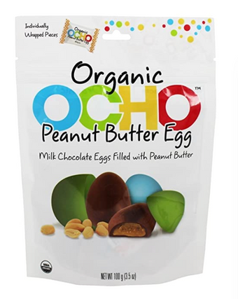 Five Star Organics Llc , MILK CHOCOLATE EGGS FILLED WITH PEANUT BUTTER, PEANUT BUTTER, barcode: 0859815002958, has 0 potentially harmful, 1 questionable, and
    1 added sugar ingredients.