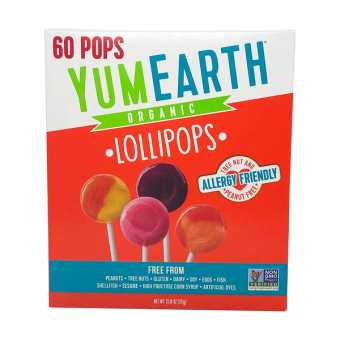 Yumearth, Yumearth Lollipops, barcode: 0810165019713, has 0 potentially harmful, 2 questionable, and
    2 added sugar ingredients.