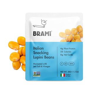 Brami Inc., LUPINI SNACK, SEA SALT, barcode: 0853479006000, has 0 potentially harmful, 1 questionable, and
    0 added sugar ingredients.
