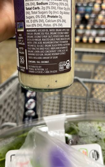 Primal Kitchen, Caesar Dressing Made With Avocado Oil , barcode: 0856769006353, has 0 potentially harmful, 0 questionable, and
1 added sugar ingredients.