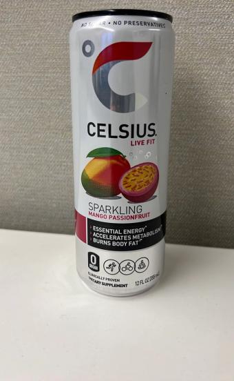 CELSIUS, Celsius Sparkling Mango Passionfruit Fitness Drink 12 Fl Oz, barcode: 0889392021431, has 1 potentially harmful, 2 questionable, and
0 added sugar ingredients.