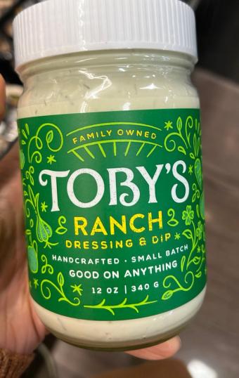 Toby's, Tobys Ranch Dressing & Dip 12 Oz, barcode: 0085762020015, has 1 potentially harmful, 0 questionable, and
    0 added sugar ingredients.