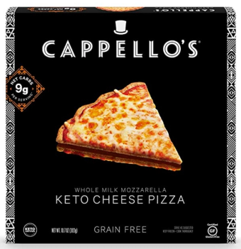 Cappello's Gluten Free, Keto Cheese Pizza, Whole Milk Mozzarella, barcode: 0859553004467, has 0 potentially harmful, 2 questionable, and
    0 added sugar ingredients.