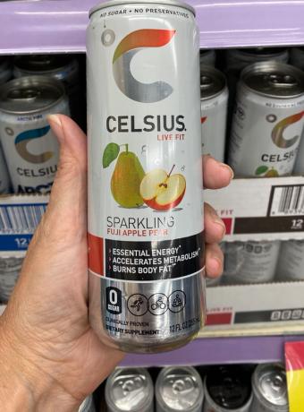 CELSIUS, Celsius Live Fit Sparkling Fuji Apple Pear Energy Drink 12 Oz, barcode: 0889392010176, has 1 potentially harmful, 3 questionable, and
0 added sugar ingredients.