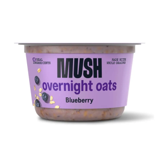 Mush Foods, Inc., MUSH Blueberry overnight oats, barcode: 0850003994147, has 0 potentially harmful, 0 questionable, and
    0 added sugar ingredients.