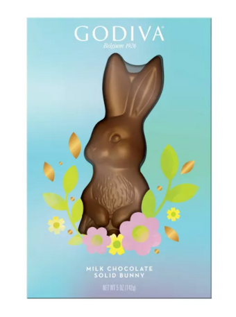 Godiva Chocolatier, Inc., SOLID BUNNY MILK CHOCOLATE, barcode: 0031290110339, has 0 potentially harmful, 2 questionable, and
    1 added sugar ingredients.
