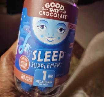 Good Day Chocolate, Good Day Chocolate Sleep Supplement 80 Ea, barcode: 0858982004437, has 0 potentially harmful, 2 questionable, and
    1 added sugar ingredients.