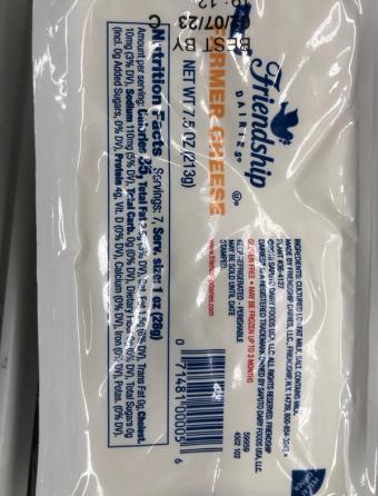 Saputo Dairy Foods Usa, Llc, FARMER CHEESE, barcode: 0071481000056, has 0 potentially harmful, 0 questionable, and
    0 added sugar ingredients.