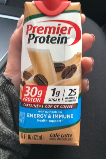 Premier Protein, Cafe Latte Protein Drink, barcode: 0643843716655, has 7 potentially harmful, 3 questionable, and
0 added sugar ingredients.
