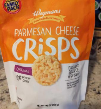 Wegmans Food Markets, Inc., Wegman's Parmesan Cheese Crisps, barcode: 0077890490655, has 0 potentially harmful, 0 questionable, and
    0 added sugar ingredients.