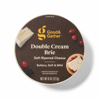 Good & Gather, Good & Gather Double Cream Brie Soft Ripened Cheese Round, barcode: 085239047620, has 0 potentially harmful, 0 questionable, and
    0 added sugar ingredients.