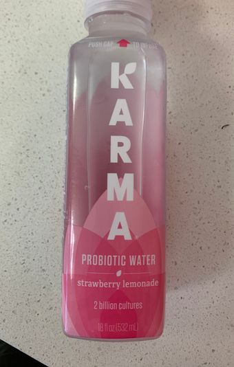 Karma Culture, Llc , STRAWBERRY LEMONADE PROBIOTIC WATER, STRAWBERRY LEMONADE, barcode: 0854651003794, has 0 potentially harmful, 4 questionable, and
    1 added sugar ingredients.