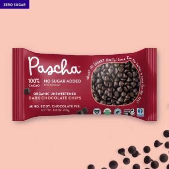 Hornady Security Products, Inc, PASCHA'S ORGANIC 100% CACAO UNSWEETENED (SUGAR-FREE) DARK CHOCOLATE CHIPS, 8.8 OZ, barcode: 0842638005039, has 0 potentially harmful, 0 questionable, and
    0 added sugar ingredients.