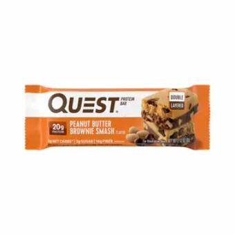 Quest Nutrition, Llc, PEANUT BUTTER BROWNIE SMASH PROTEIN BAR, PEANUT BUTTER BROWNIE SMASH, barcode: 0888849006397, has 0 potentially harmful, 4 questionable, and
    1 added sugar ingredients.