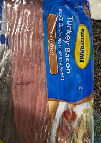 Butterball, Llc, ORIGINAL TURKEY BACON, ORIGINAL, barcode: 0022655303015, has 3 potentially harmful, 3 questionable, and
1 added sugar ingredients.