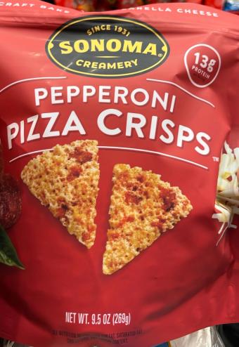 Sonoma Creamery Llc, Pepperoni Pizza Crisps, barcode: 0023278501017, has 0 potentially harmful, 2 questionable, and
    1 added sugar ingredients.