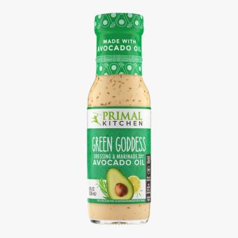 Primal Kitchen, Green Goddess Dressing Made With Avocado Oil , barcode: 0856769006346, has 0 potentially harmful, 1 questionable, and
0 added sugar ingredients.