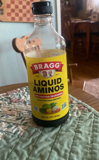Live Food Products Inc., LIQUID AMINOS SOY SAUCE ALTERNATIVE ALL PURPOSE SEASONING, barcode: 0074305000164, has 1 potentially harmful, 0 questionable, and
    0 added sugar ingredients.