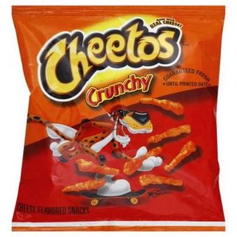 Cheetos, Cheetos Crunchy Cheese Flavored Snacks 1 Oz, barcode: 0028400040112, has 6 potentially harmful, 4 questionable, and
    0 added sugar ingredients.