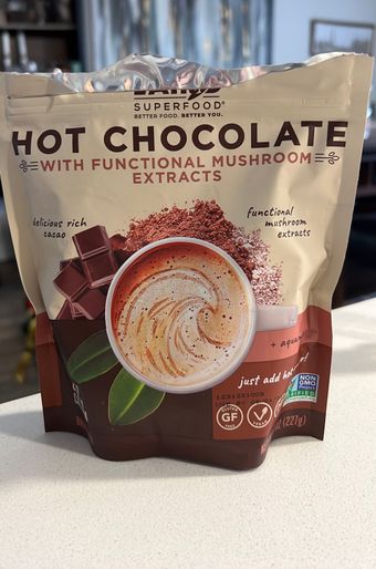 Laird Superfood, Llc, HOT CHOCOLATE WITH FUNCTIONAL MUSHROOMS DRINK MIX, HOT CHOCOLATE WITH FUNCTIONAL MUSHROOMS, barcode: 0810005130523, has 0 potentially harmful, 0 questionable, and
    1 added sugar ingredients.