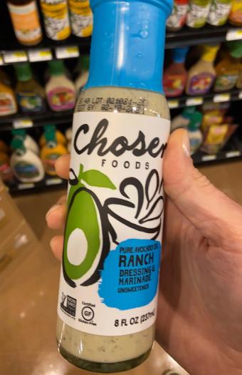 Chosen Foods, Llc , UNSWEETENED RANCH DRESSING & MARINADE, UNSWEETENED, barcode: 0815074022830, has 0 potentially harmful, 2 questionable, and
0 added sugar ingredients.
