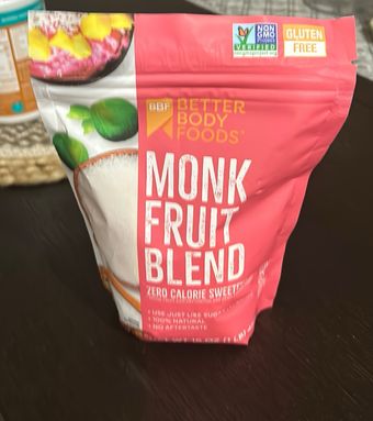 Betterbody Foods & Nutrition, Llc , MONK FRUIT BLEND ZERO CALORIE SWEETENER, MONK FRUIT BLEND, barcode: 0856260006845, has 0 potentially harmful, 1 questionable, and
    1 added sugar ingredients.