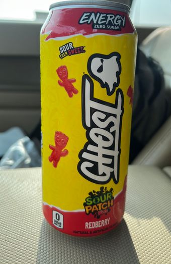 Ghost, Ghost Zero Sugar Sour Patch Kids Redberry Energy Drink 16 Fl Oz Can, barcode: 0810028293298, has 4 potentially harmful, 1 questionable, and
0 added sugar ingredients.