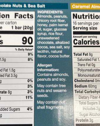 Kind, KIND minis, barcode: 0602652260988, has 0 potentially harmful, 4 questionable, and
3 added sugar ingredients.