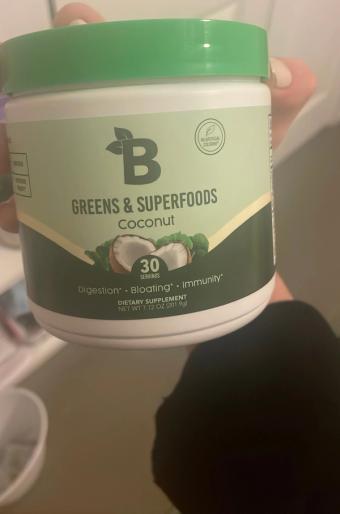 Bloom, Bloom Nutrition Coconut Greens, barcode: 0650971982593, has 0 potentially harmful, 1 questionable, and
    0 added sugar ingredients.