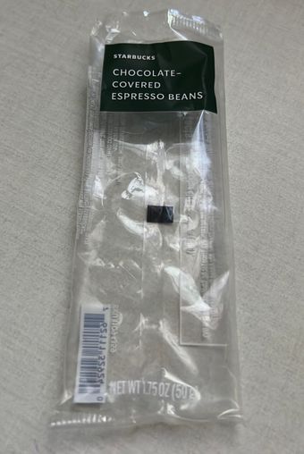 Starbucks, Dark Chocolate Covered Espresso Beans, barcode: 0762111329240, has 0 potentially harmful, 1 questionable, and
    2 added sugar ingredients.