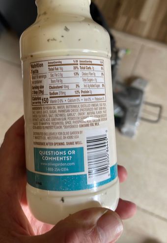 T. Marzetti Company, PARMESAN RANCH DRESSING, PARMESAN RANCH, barcode: 0070200864450, has 2 potentially harmful, 4 questionable, and
1 added sugar ingredients.