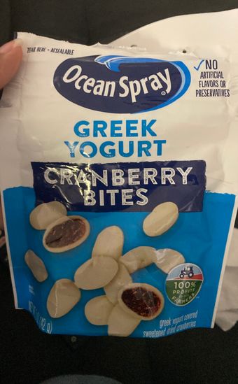Ocean Spray Cranberries, Inc., DRIED CRANBERRIES, GREEK YOGURT, barcode: 0031200029652, has 1 potentially harmful, 5 questionable, and
    1 added sugar ingredients.