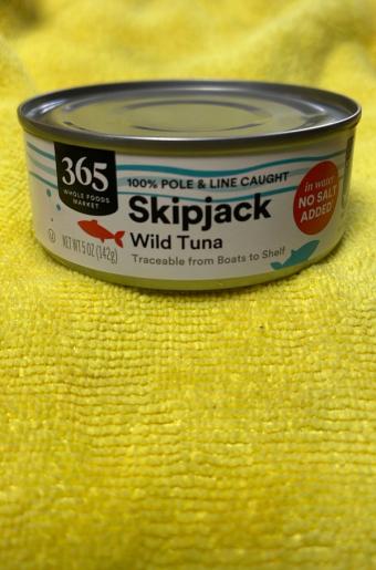 Whole Foods Market, Inc., SKIPJACK WILD JACK IN WATER, SKIPJACK, barcode: 0099482470739, has 0 potentially harmful, 0 questionable, and
    0 added sugar ingredients.