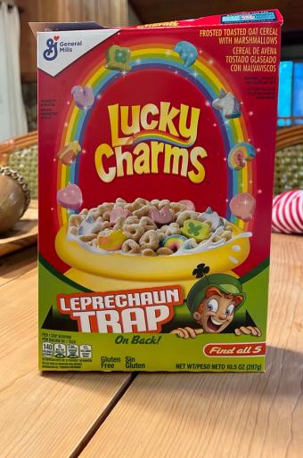 Lucky Charms, Lucky Charms Cereal 10.5 oz, barcode: 0016000123991, has 5 potentially harmful, 1 questionable, and
3 added sugar ingredients.