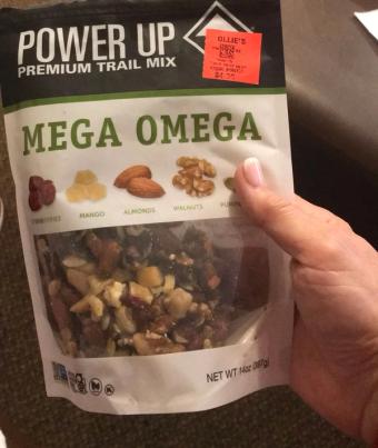Power Up, Power Up Mega Omega Trail Mix 14 Oz, barcode: 0857468006156, has 1 potentially harmful, 2 questionable, and
    1 added sugar ingredients.