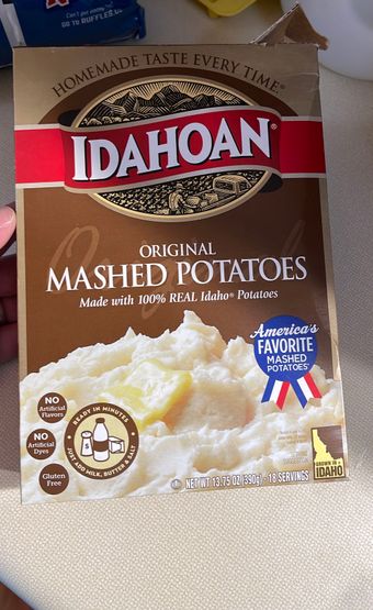 Idahoan Foods, Llc, ORIGINAL MASHED POTATOES, ORIGINAL, barcode: 0029700001148, has 1 potentially harmful, 2 questionable, and
    0 added sugar ingredients.